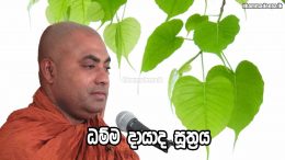 සදහම් මුතුවැල ධර්ම දේශනා මාලාව ධම්ම දායාද සූත්‍රය