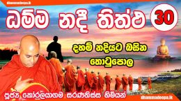 Dhamma Nadee Thitta ධම්ම නදී තිත්ථ Ven.Koralayagama Saranathissa Thero